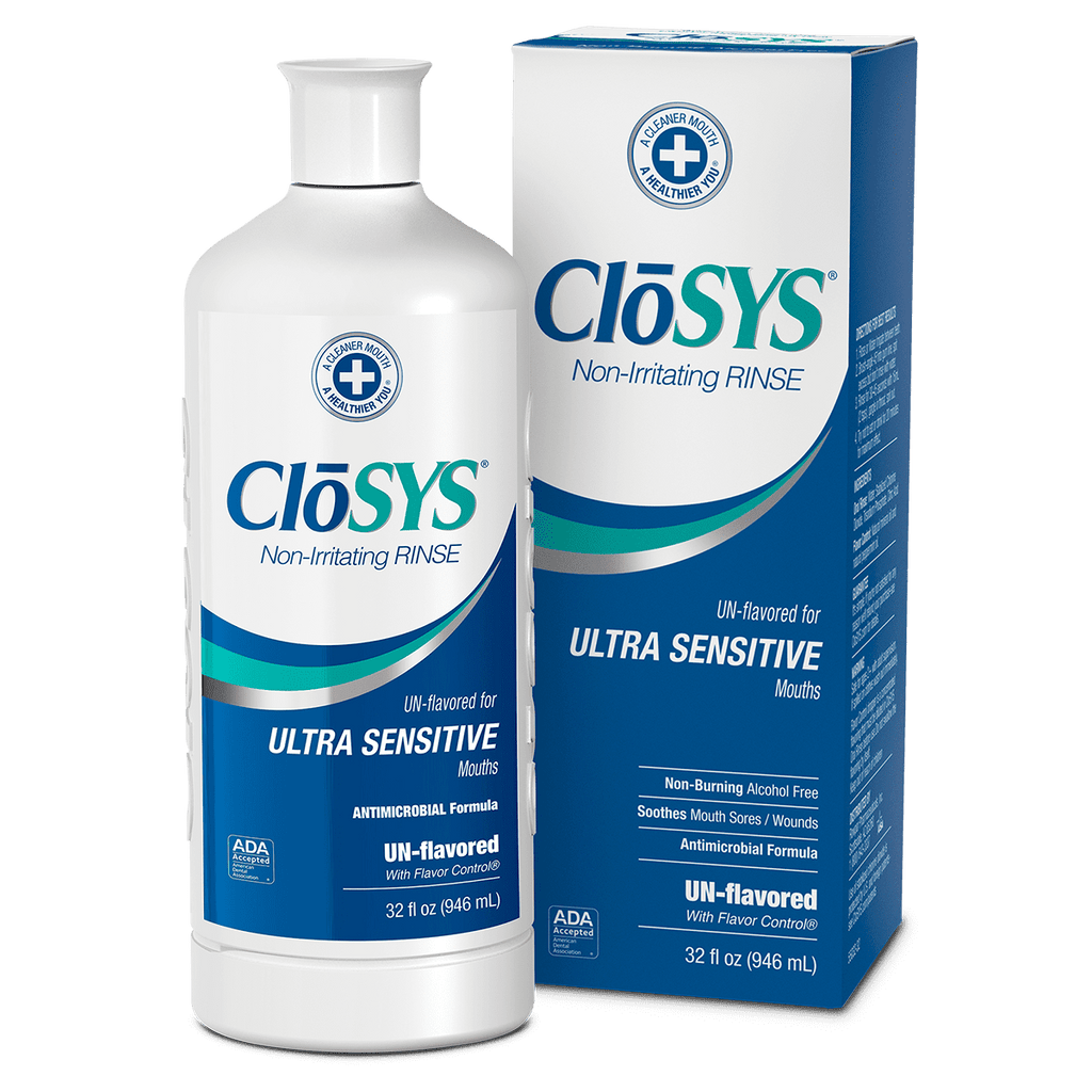 CloSYS Ultra Sensitive Mouthwash, Unflavored, 32 fl oz